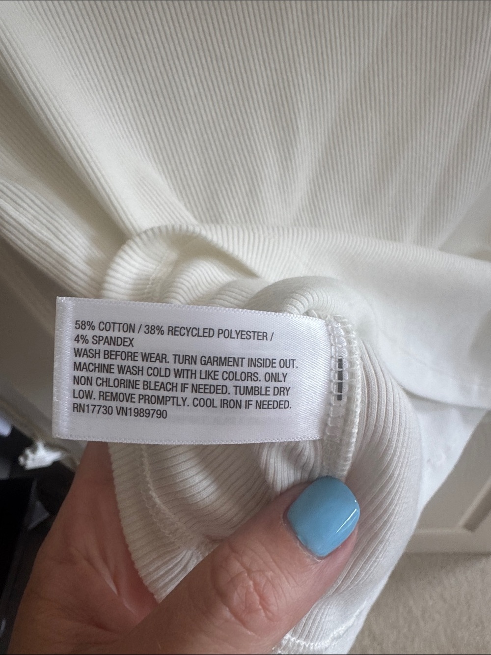 Cat & Jack White Ribbed Tee with Ruffle Sleeves - Picture 4 of 4